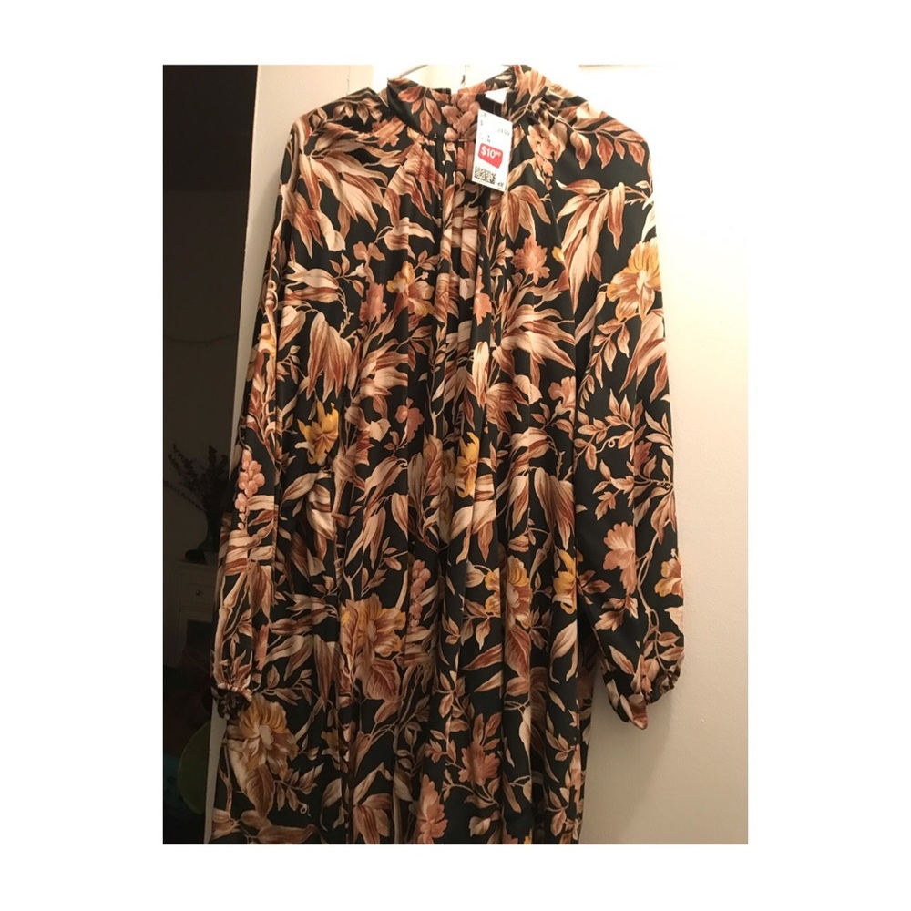 H&M High Neck Long Sleeve Dress